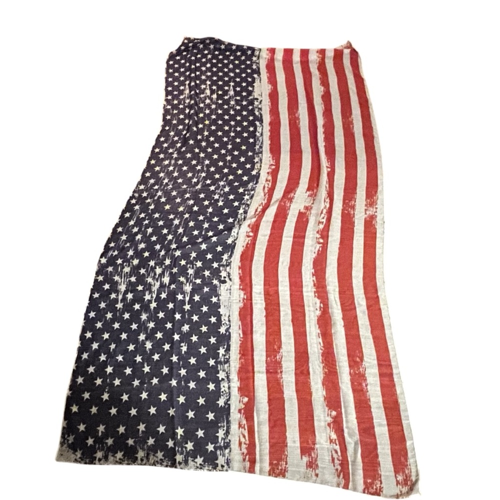 Francesca’s American Flag Scarf
